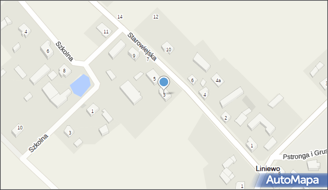Liniewo, Starowiejska, 3, mapa Liniewo