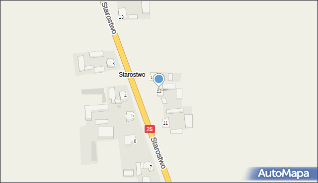 Lisewo-Parcele, Starostwo, 12, mapa Lisewo-Parcele