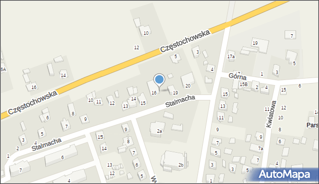 Lisów, Stalmacha Pawła, 17, mapa Lisów