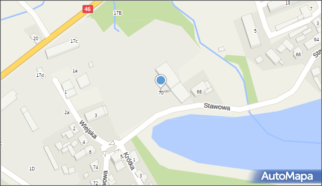 Lisów, Stawowa, 70, mapa Lisów