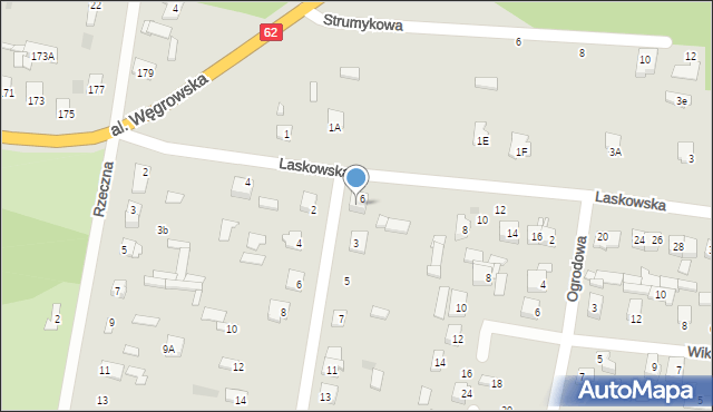 Łochów, Stawowa, 1, mapa Łochów