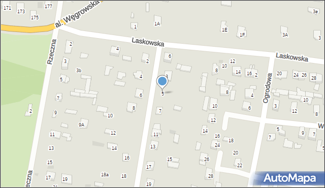 Łochów, Stawowa, 5, mapa Łochów