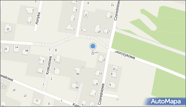 Łochowo, Storczykowa, 21, mapa Łochowo