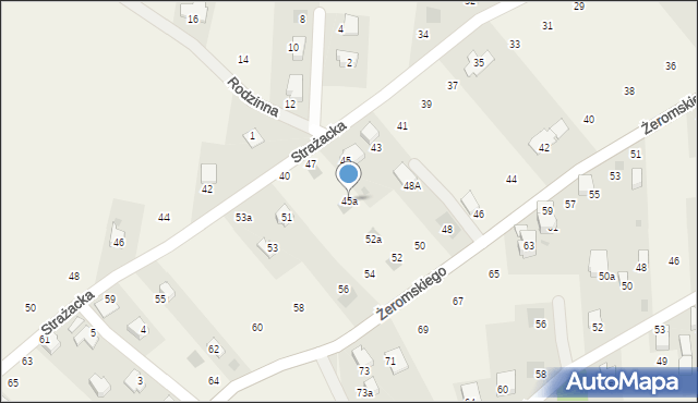 Łodygowice, Strażacka, 45a, mapa Łodygowice