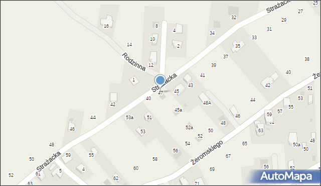 Łodygowice, Strażacka, 47, mapa Łodygowice