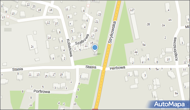 Łódź, Stasia, 8, mapa Łodzi