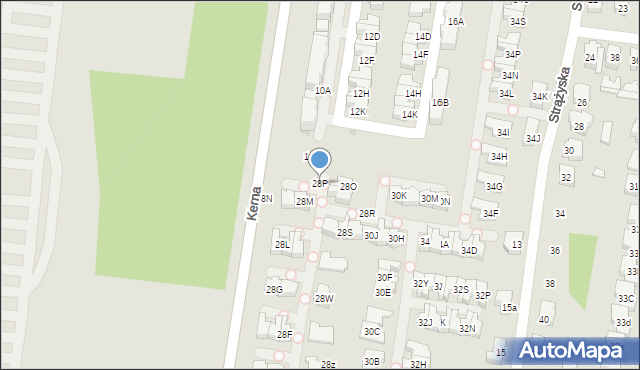 Łódź, Stokowska, 28P, mapa Łodzi