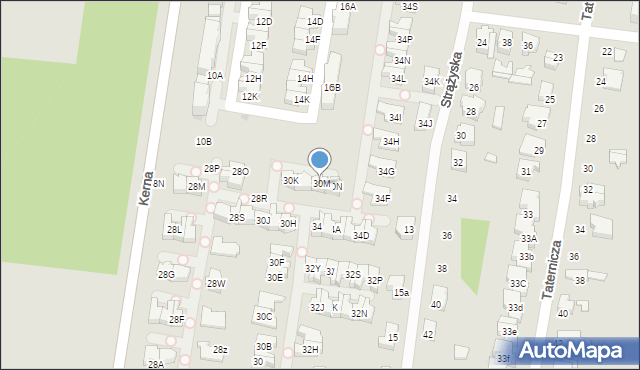 Łódź, Stokowska, 30M, mapa Łodzi