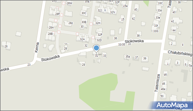 Łódź, Stokowska, 31, mapa Łodzi