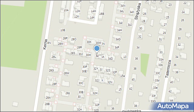 Łódź, Stokowska, 34, mapa Łodzi