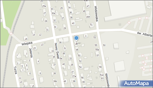 Łódź, Stefana Batorego, 46, mapa Łodzi