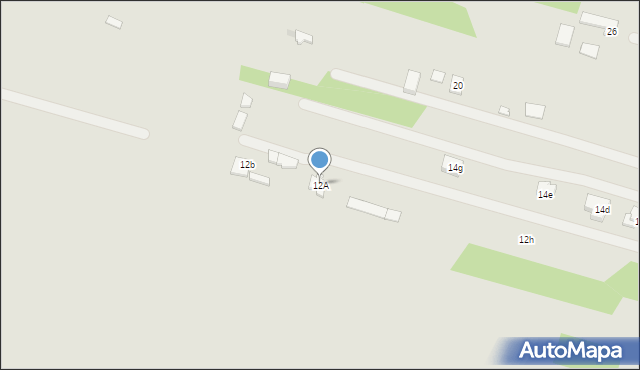 Łódź, Stare Złotno, 12A, mapa Łodzi