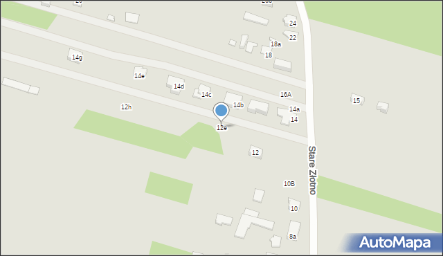 Łódź, Stare Złotno, 12e, mapa Łodzi