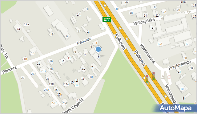 Łomianki, Starej Cegielni, 6, mapa Łomianki