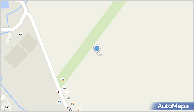 Łomianki Dolne, Strumykowa, 74e, mapa Łomianki Dolne