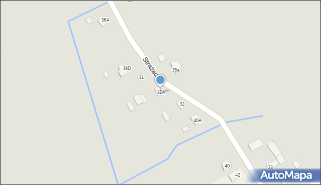 Łopuszno, Strażacka, 32A, mapa Łopuszno