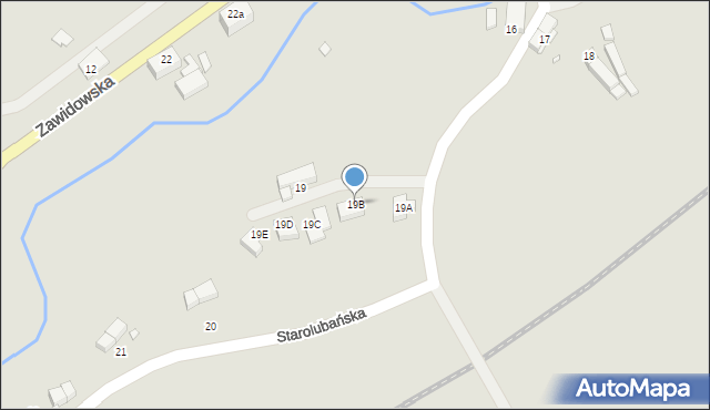 Lubań, Starolubańska, 19B, mapa Lubań