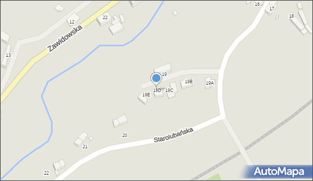 Lubań, Starolubańska, 19D, mapa Lubań