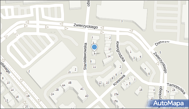 Lubin, Stanisławowska, 7, mapa Lubin