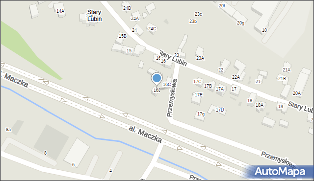 Lubin, Stary Lubin, 16D, mapa Lubin