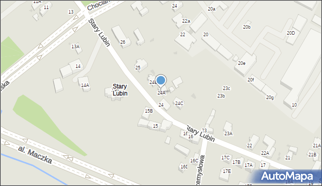 Lubin, Stary Lubin, 24A, mapa Lubin