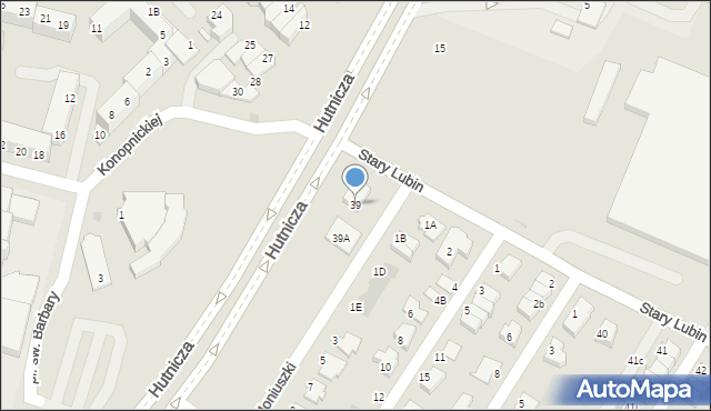 Lubin, Stary Lubin, 39, mapa Lubin
