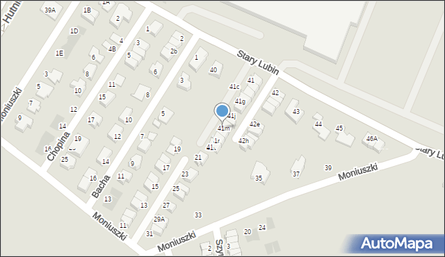 Lubin, Stary Lubin, 41m, mapa Lubin