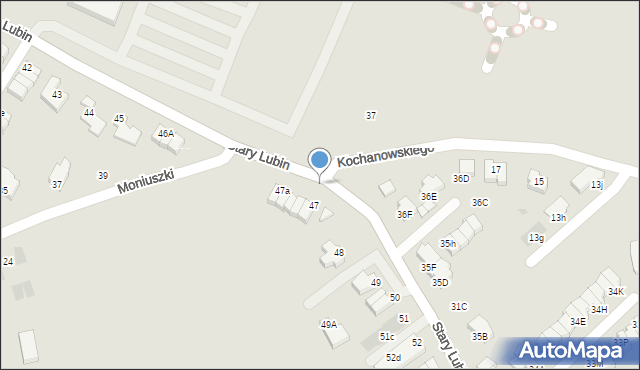 Lubin, Stary Lubin, 47e, mapa Lubin