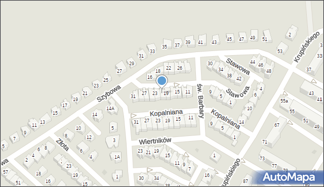 Lubin, Stawowa, 21, mapa Lubin