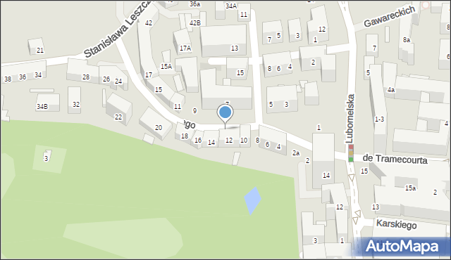 Lublin, Stanisława Leszczyńskiego, 14c, mapa Lublina