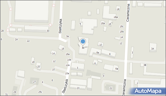 Lublin, Stefczyka Franciszka, 3b, mapa Lublina