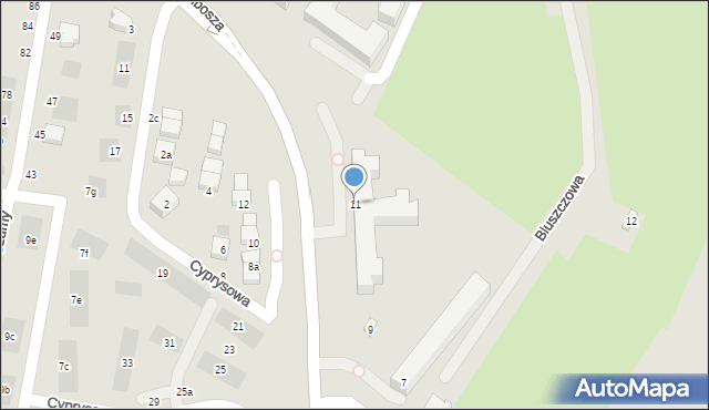 Lublin, Strzembosza Tomasza, prof., 11, mapa Lublina