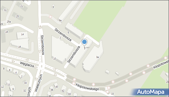 Lublin, Strzembosza Tomasza, prof., 3, mapa Lublina