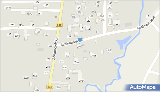 Lublin, Strojnowskiego Feliksa, 1, mapa Lublina