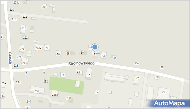 Lublin, Strojnowskiego Feliksa, 32, mapa Lublina