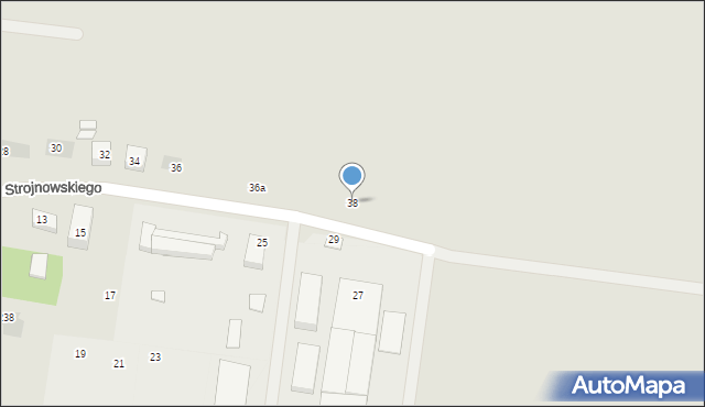 Lublin, Strojnowskiego Feliksa, 38, mapa Lublina