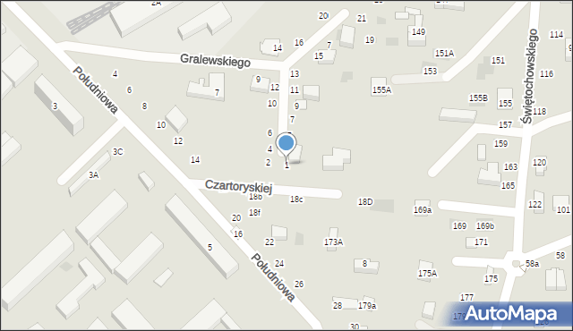 Lublin, Stachury Edwarda, 1, mapa Lublina