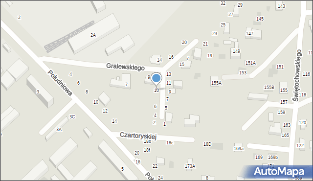 Lublin, Stachury Edwarda, 10, mapa Lublina