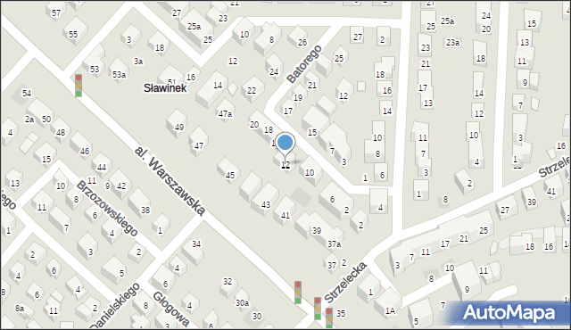 Lublin, Stefana Batorego, 12, mapa Lublina