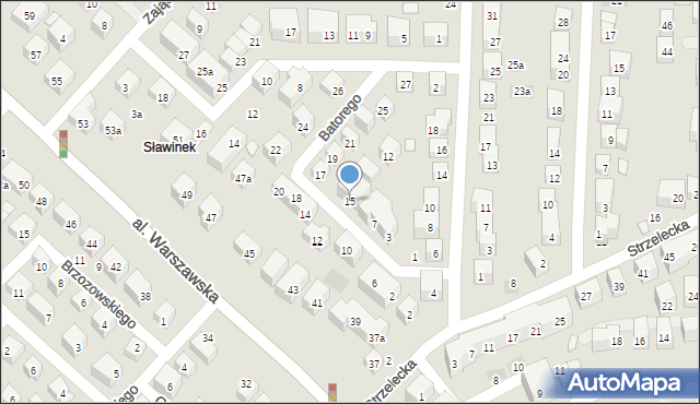 Lublin, Stefana Batorego, 15, mapa Lublina