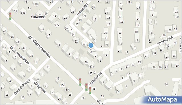 Lublin, Stefana Batorego, 6, mapa Lublina