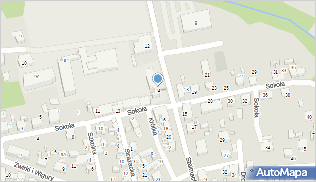 Lubliniec, Stalmacha, 14, mapa Lubliniec