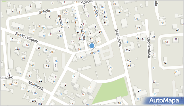 Lubliniec, Stalmacha, 28A, mapa Lubliniec