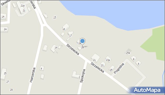 Lubniewice, Strzelecka, 19, mapa Lubniewice