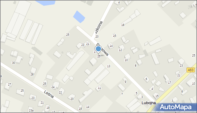 Lubojna, Stawowa, 15, mapa Lubojna