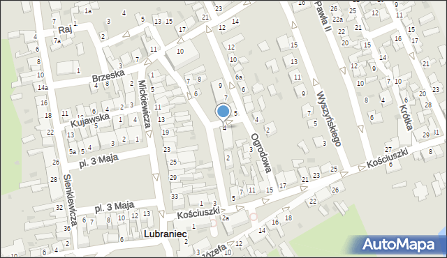 Lubraniec, Stary Rynek, 4, mapa Lubraniec