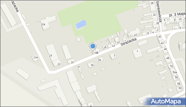 Lubraniec, Strażacka, 18a, mapa Lubraniec