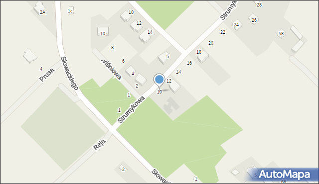 Lucynów Duży, Strumykowa, 10, mapa Lucynów Duży