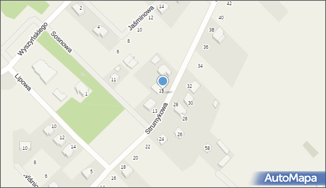 Lucynów Duży, Strumykowa, 15, mapa Lucynów Duży