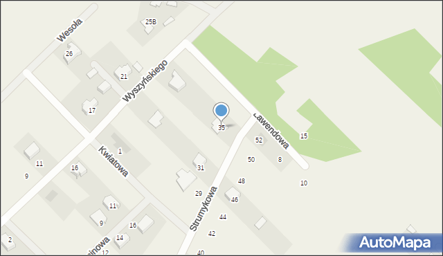 Lucynów Duży, Strumykowa, 35, mapa Lucynów Duży